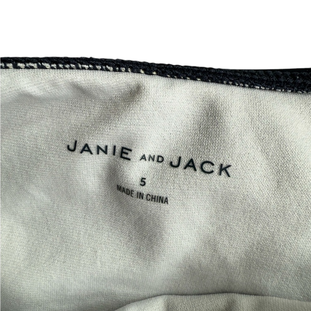 Janie and Jack Navy and White Kids Swim Set - Picture 5 of 6